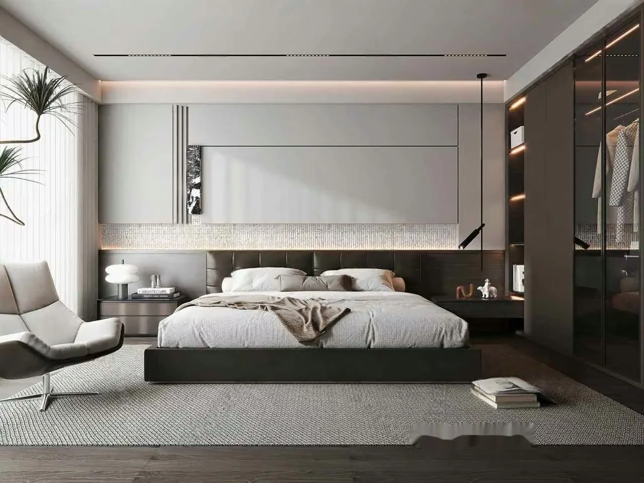 Modern Bedroom Suite 3D Model – 16731 – VRAY Render