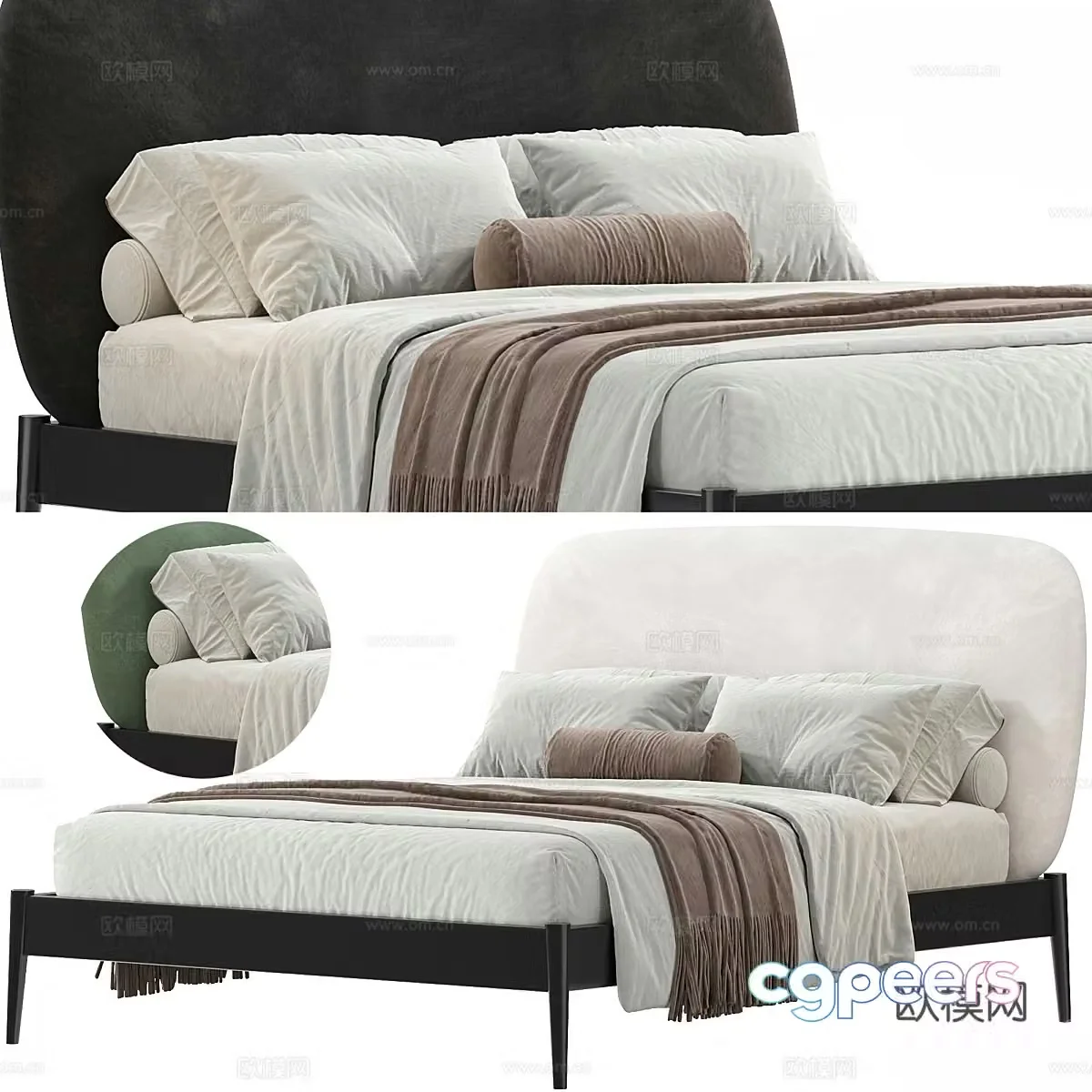 Modern children’s bed 3d model