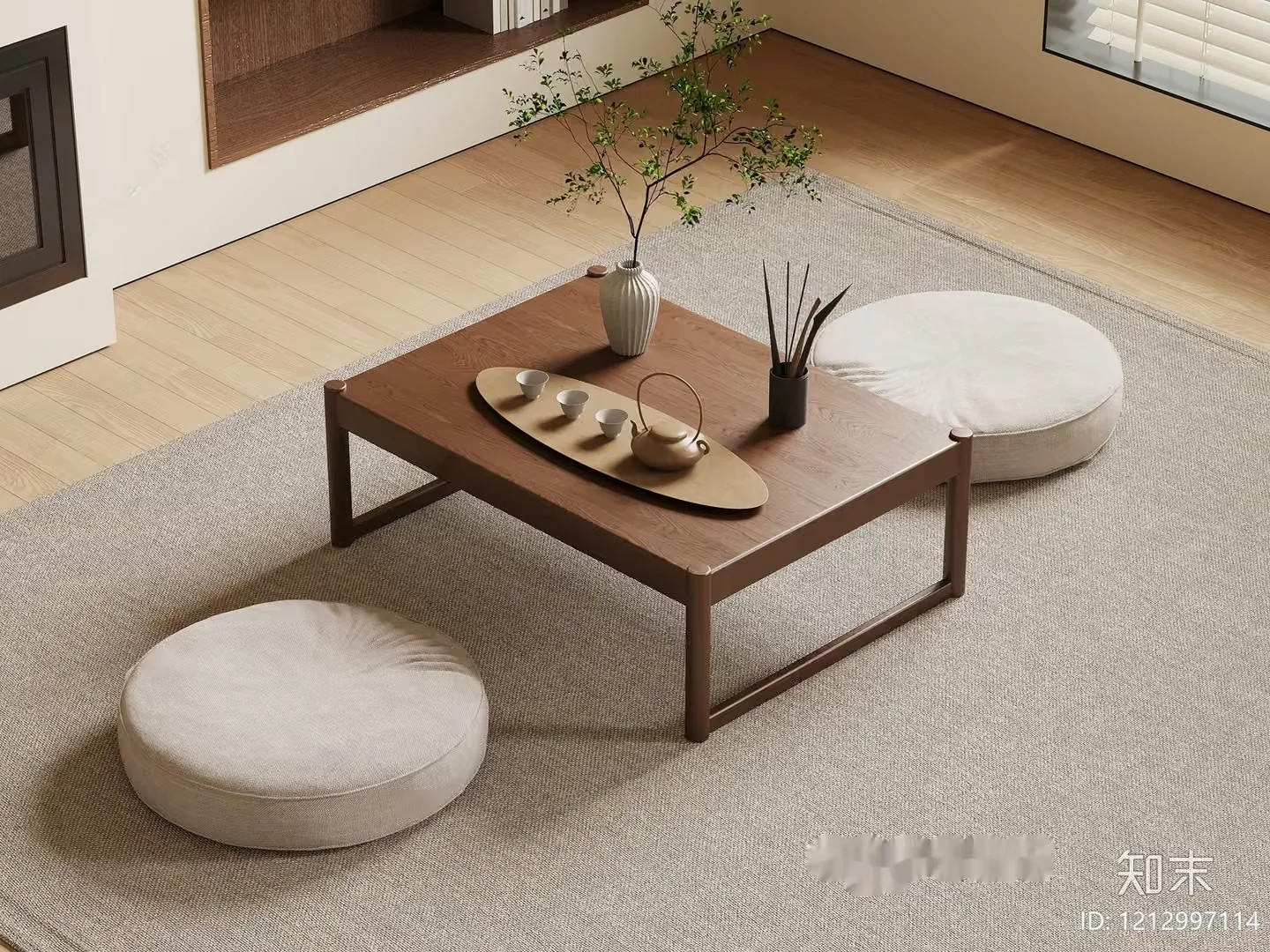 A Minimalist Living Room 3D Model – 3911 – VRAY Render