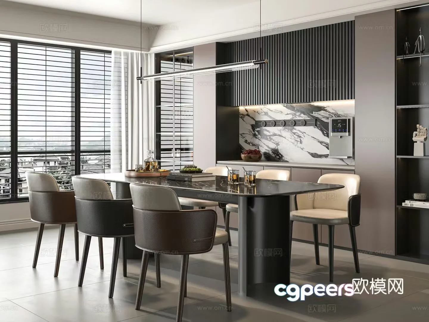 Italian restaurant 3d model