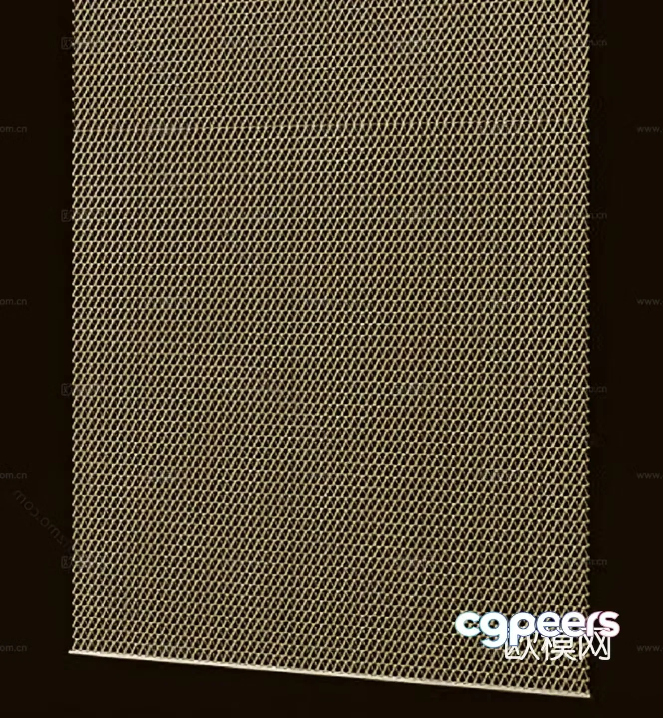 Modern curtains metal mesh 3d model