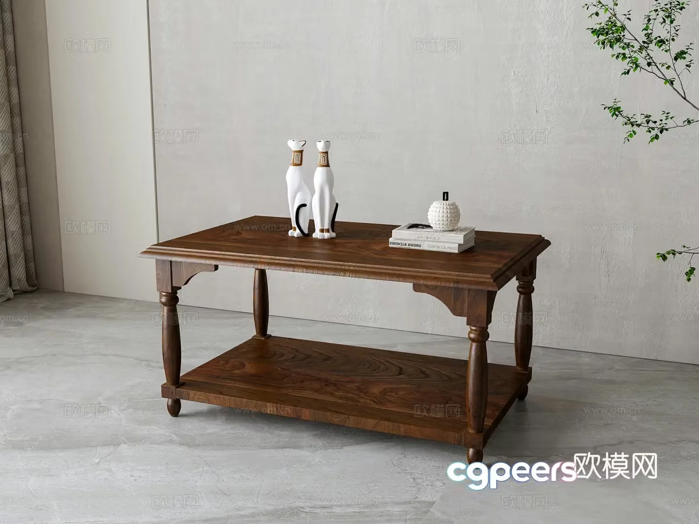 American coffee table 3D model