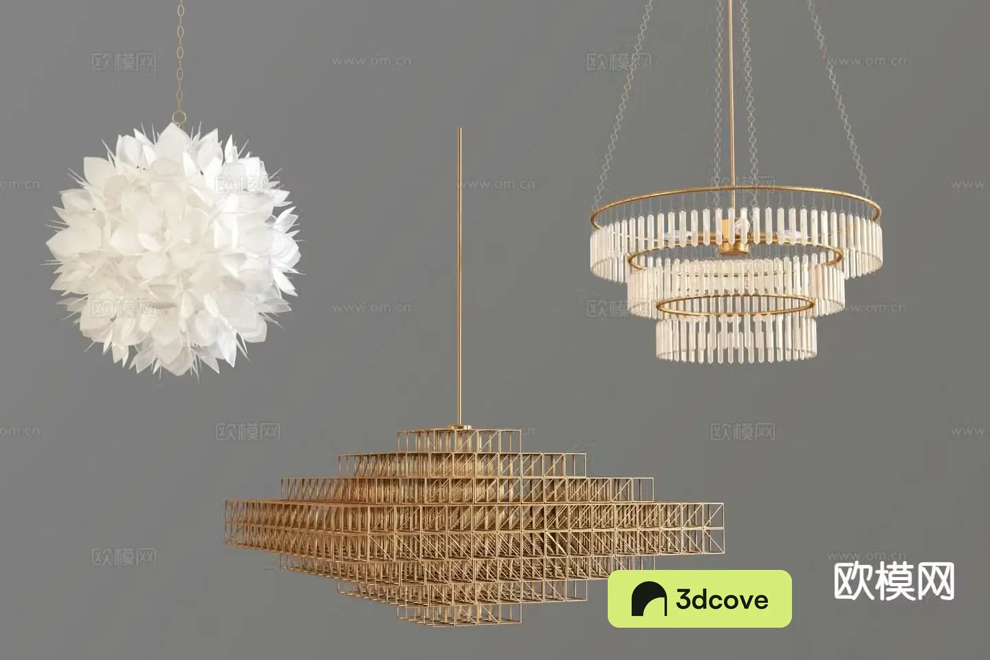 Modern metal chandelier crystal chandelier