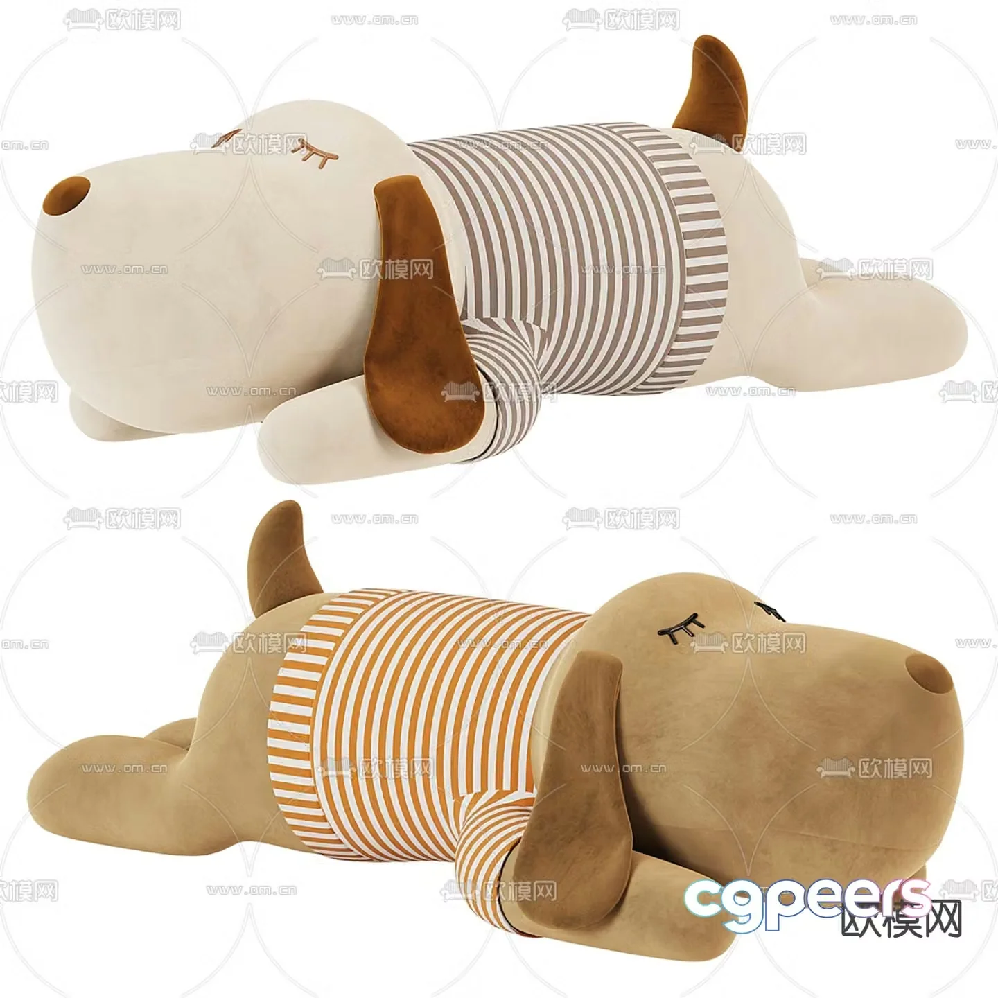 Plush toy dog â€‹â€‹toy 3d model