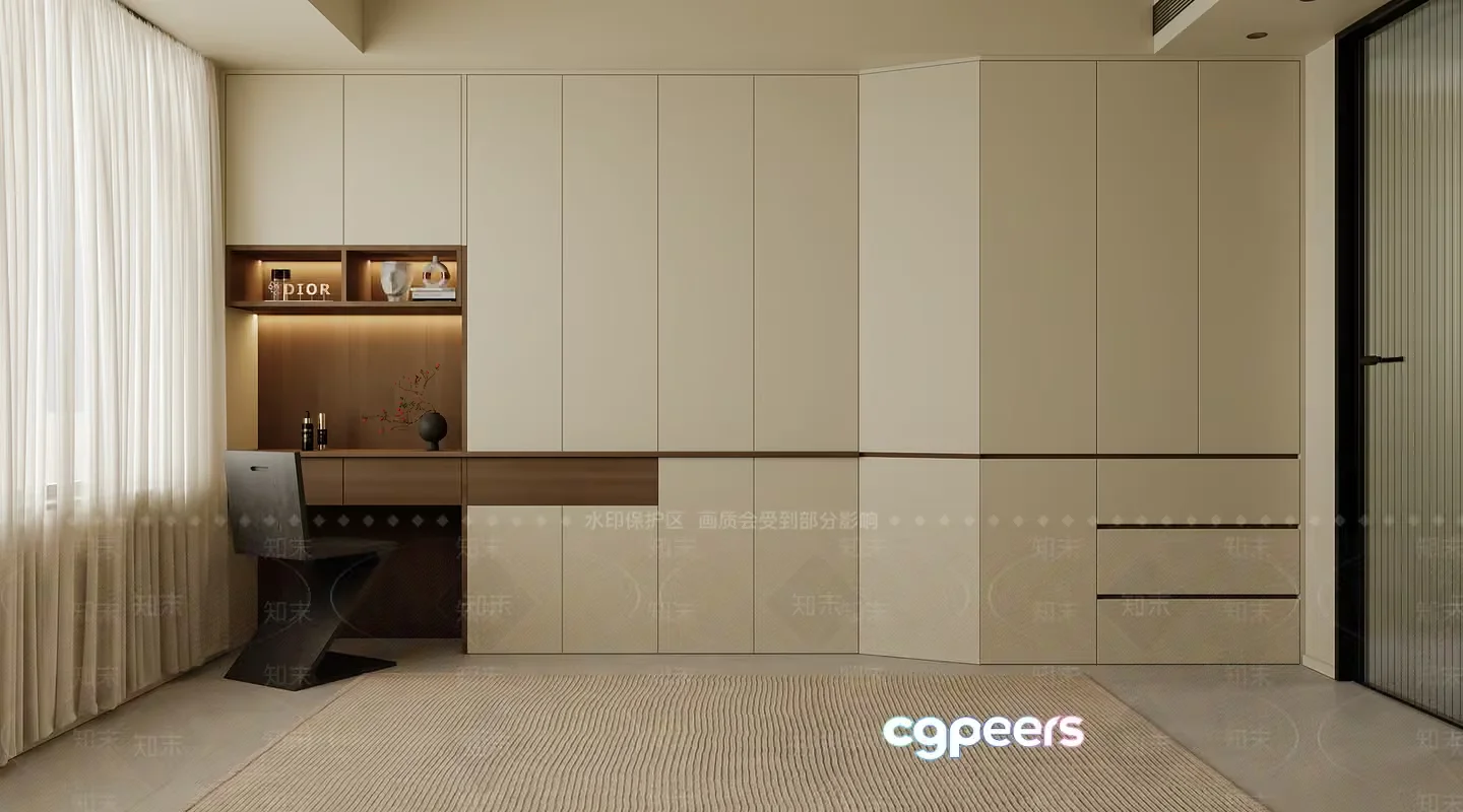 Modern Office Space 3D Model – 6539 – VRAY Render