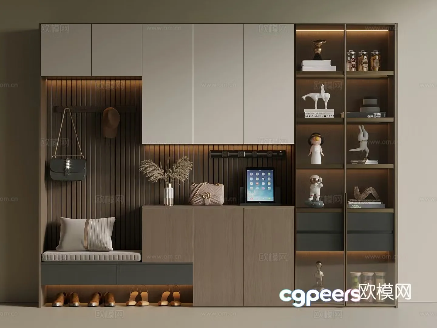 Italian style medieval shoe cabinet hanging shoe cabinet porch shoe cabinet partition shoe cabinet door shoe cabinet 3D model
