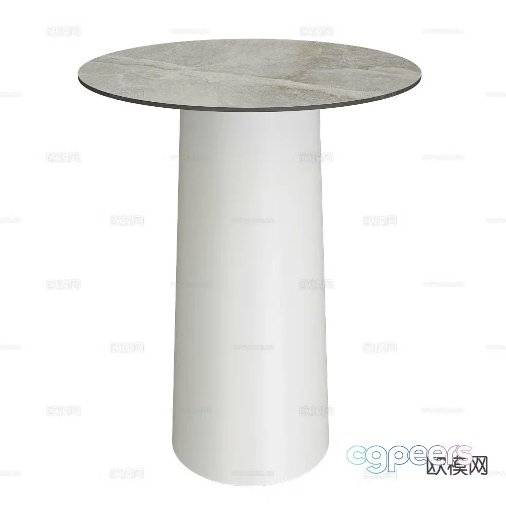 Serralunga round table side table table table 3d model