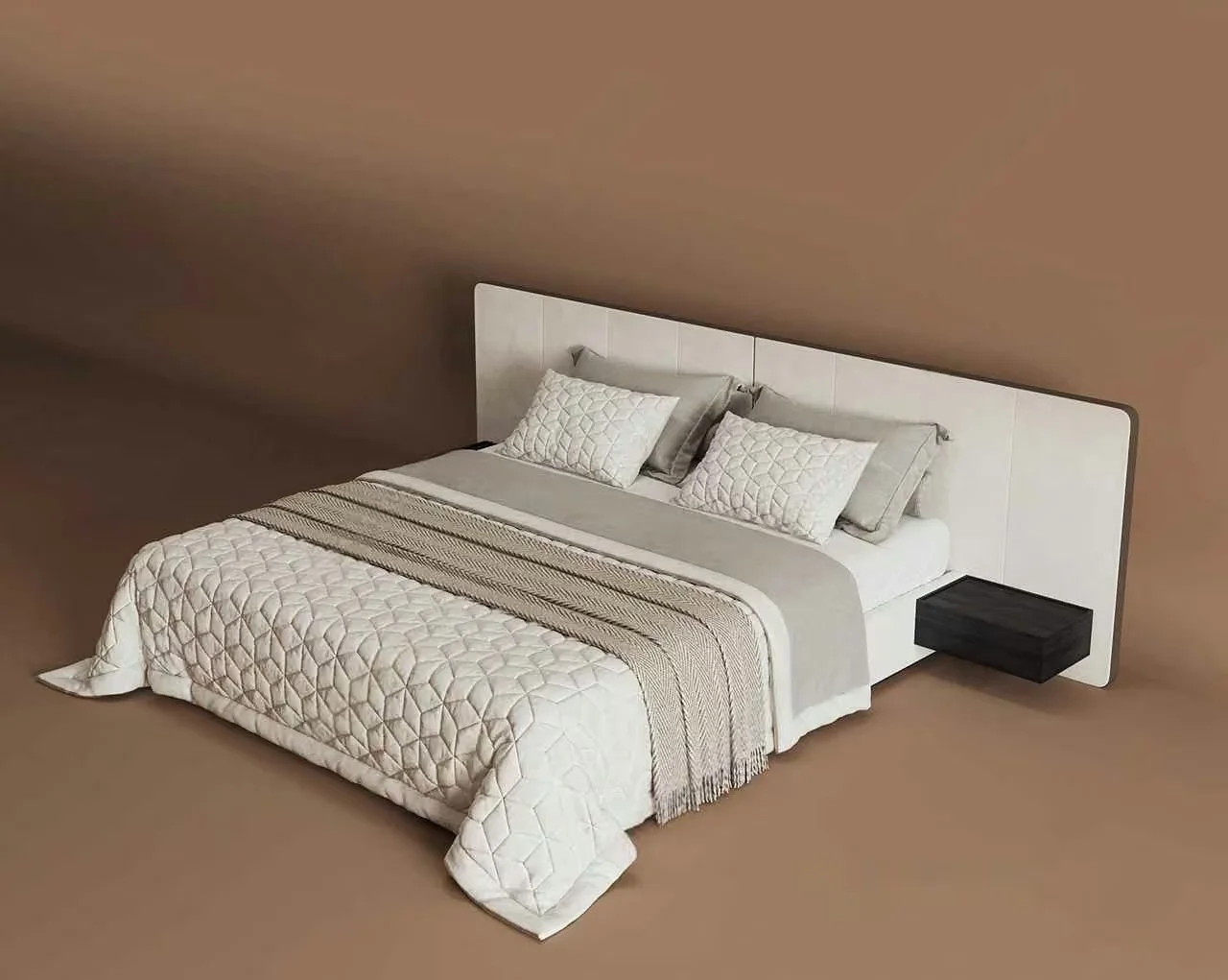 Modern Bed Frame 3D Model – 12773 – VRAY Render
