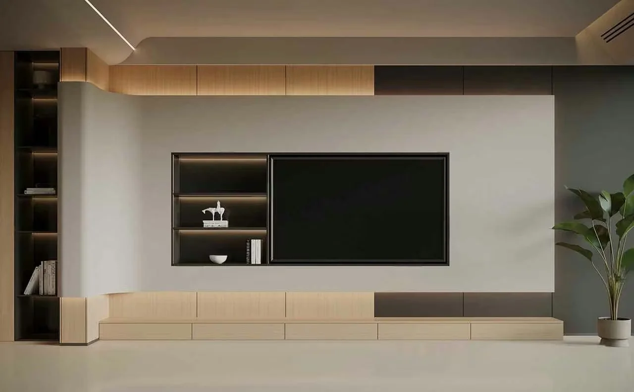 Modern Entertainment Unit 3D Model – 22106 – VRAY Render