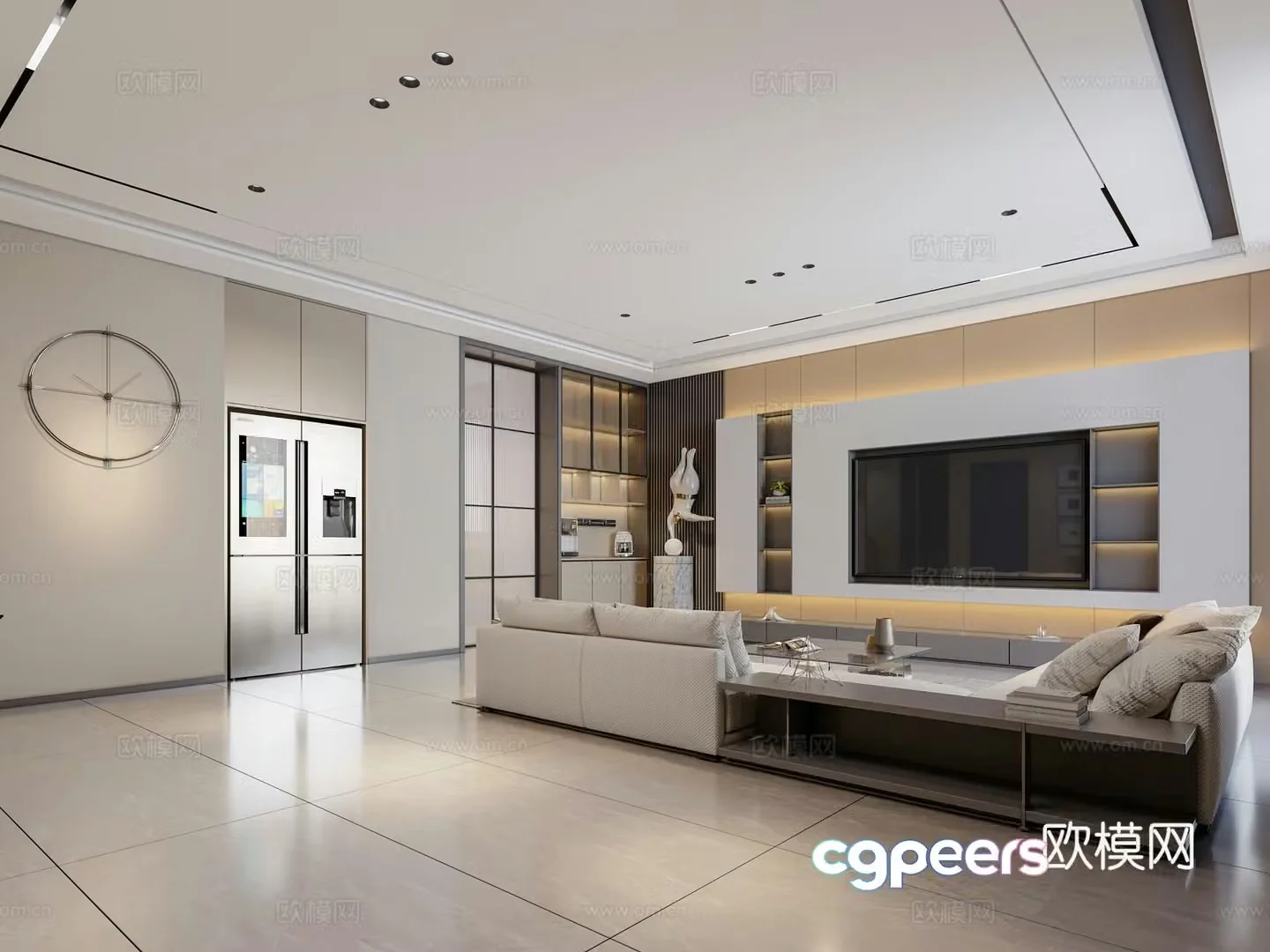 Self-built living room 3D model