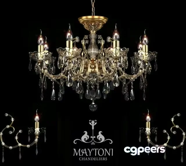 3ds Max Free – Chandelier Maytoni DIA004-08-G