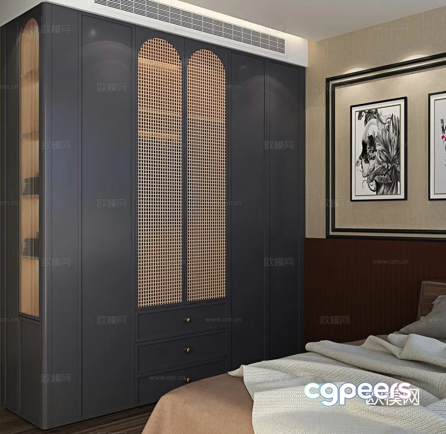 wabi-sabi wardrobe 3d model