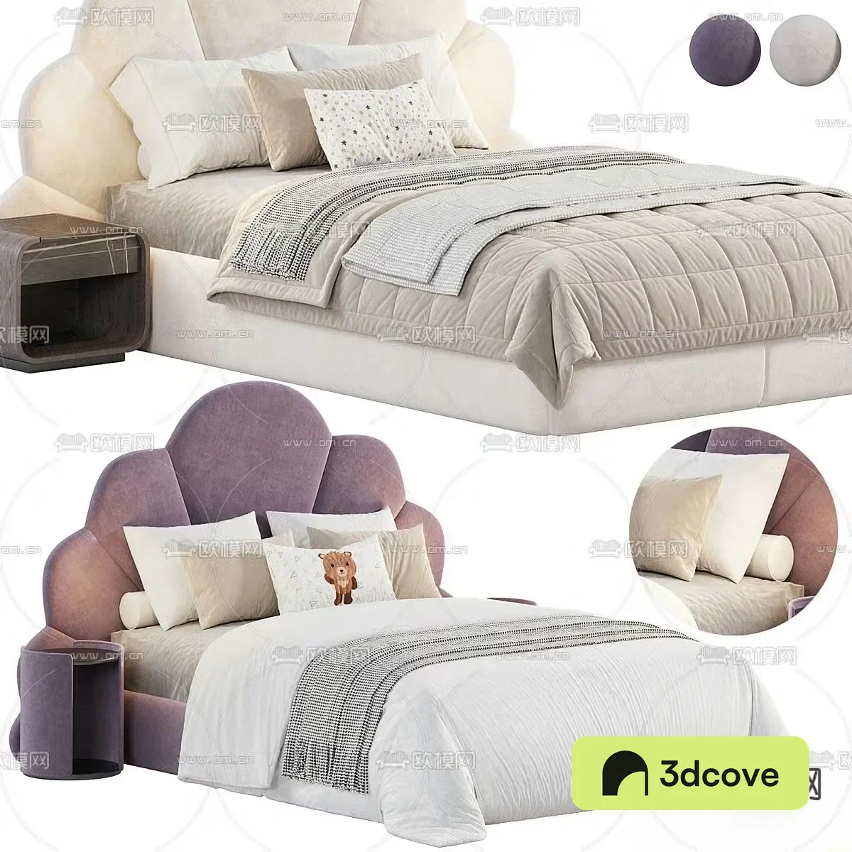 Modern double bed