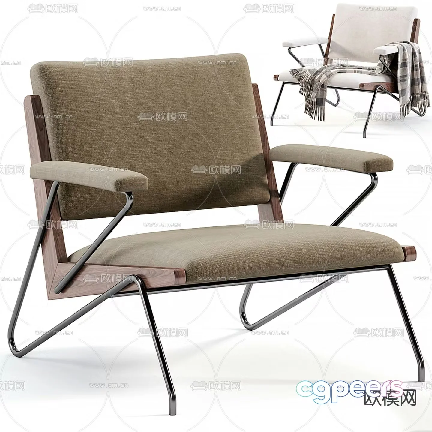 chair leisure chair 3d model