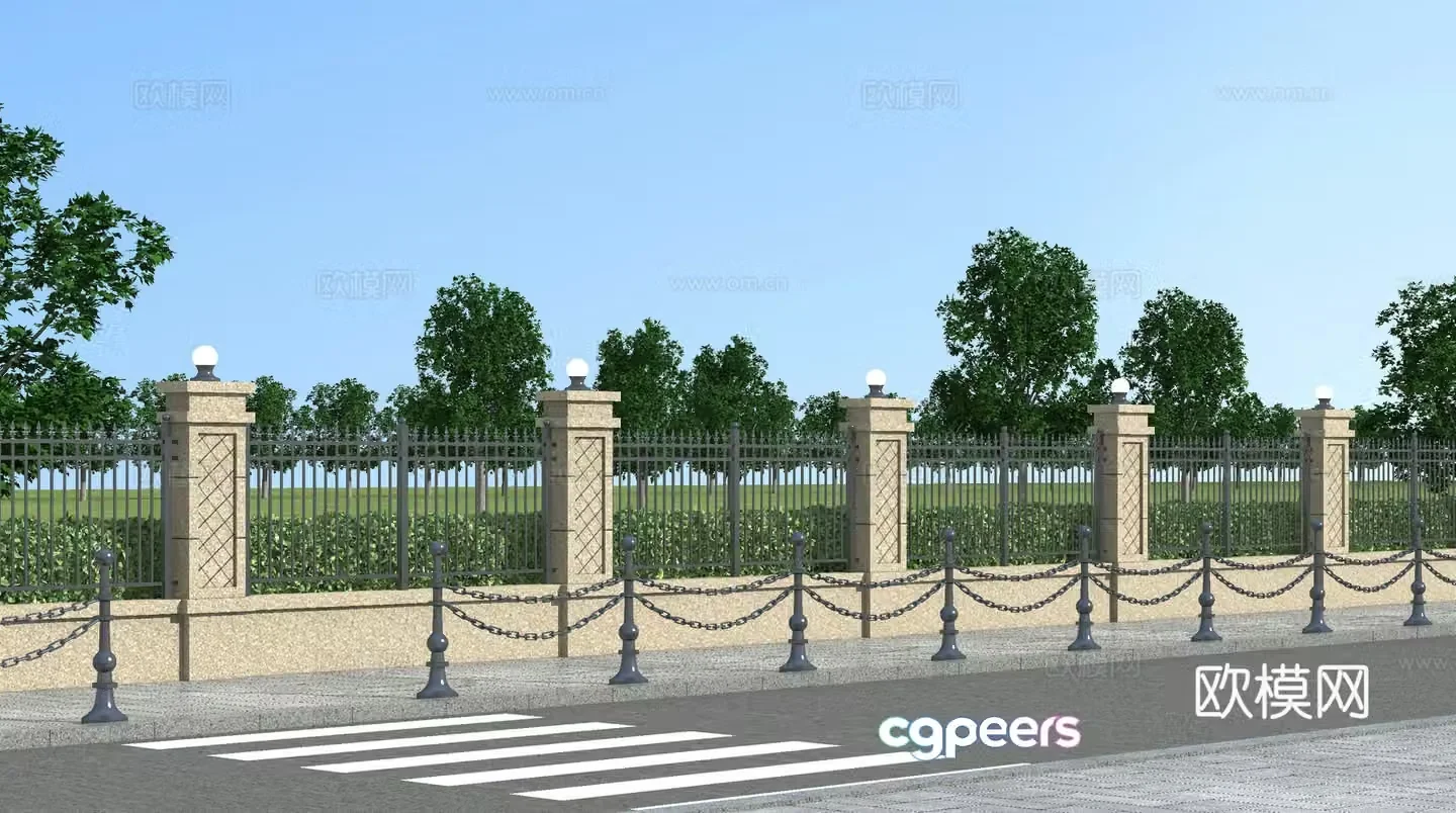 Fence Fence 3d Model