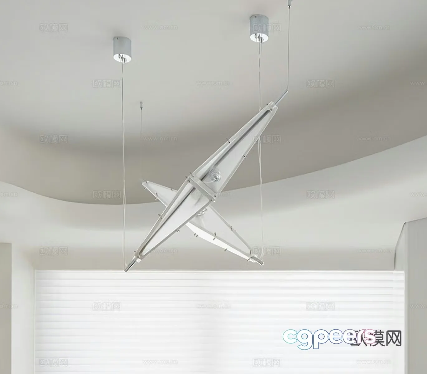 Modern creative chandelier 3d model