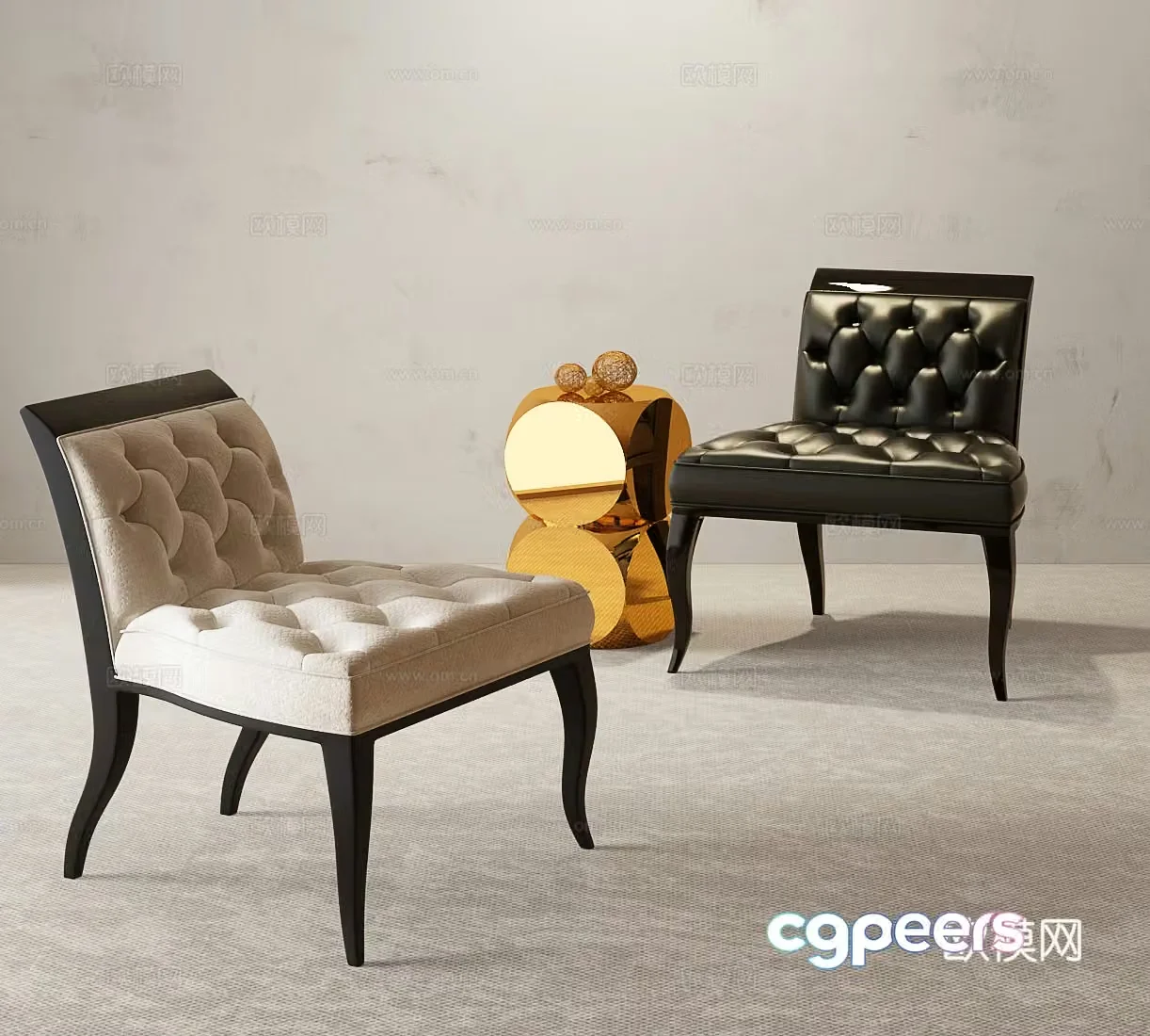 Modern Italian casual chair 3d model