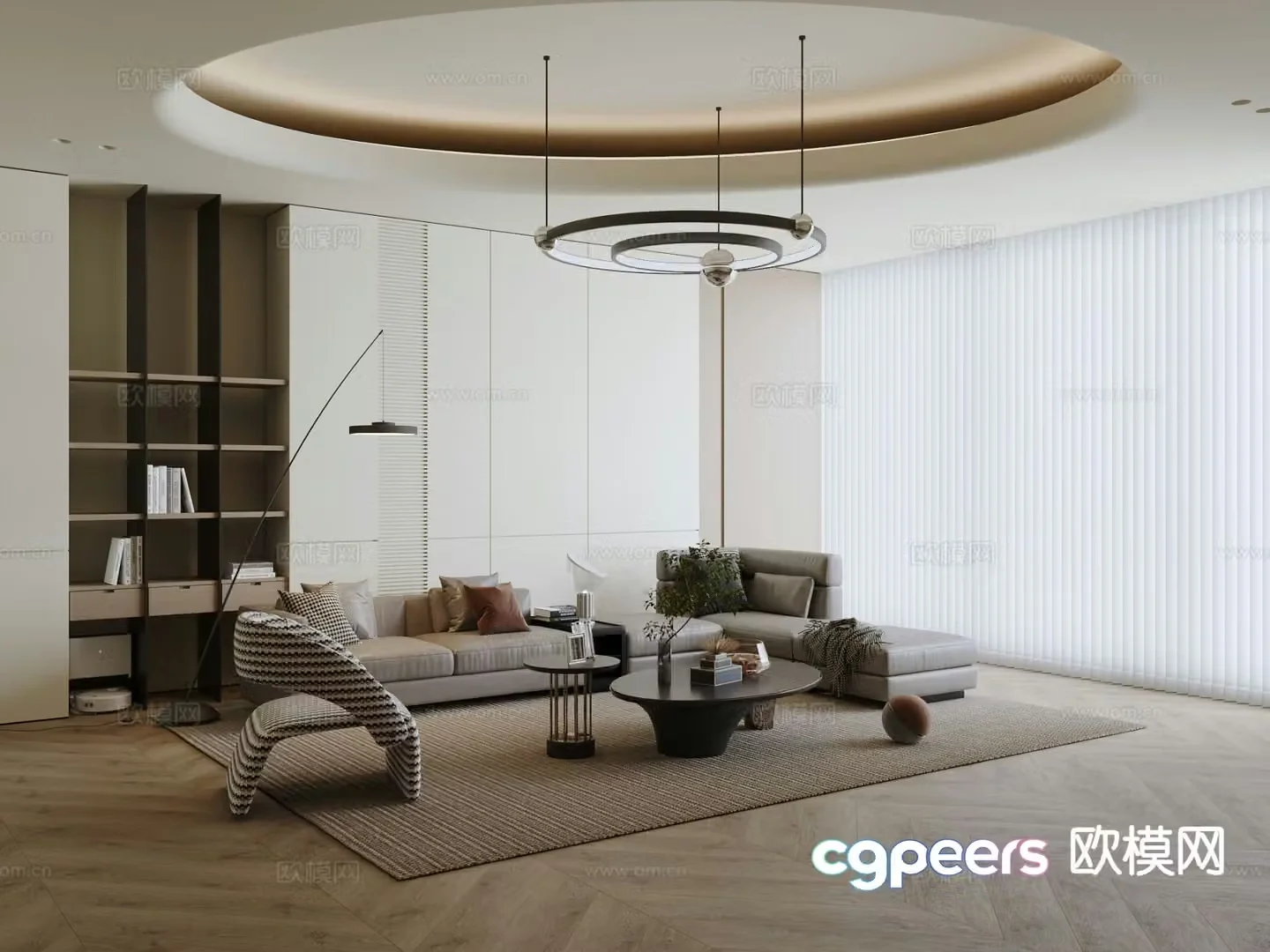 Modern modular sofa corner sofa 3d model