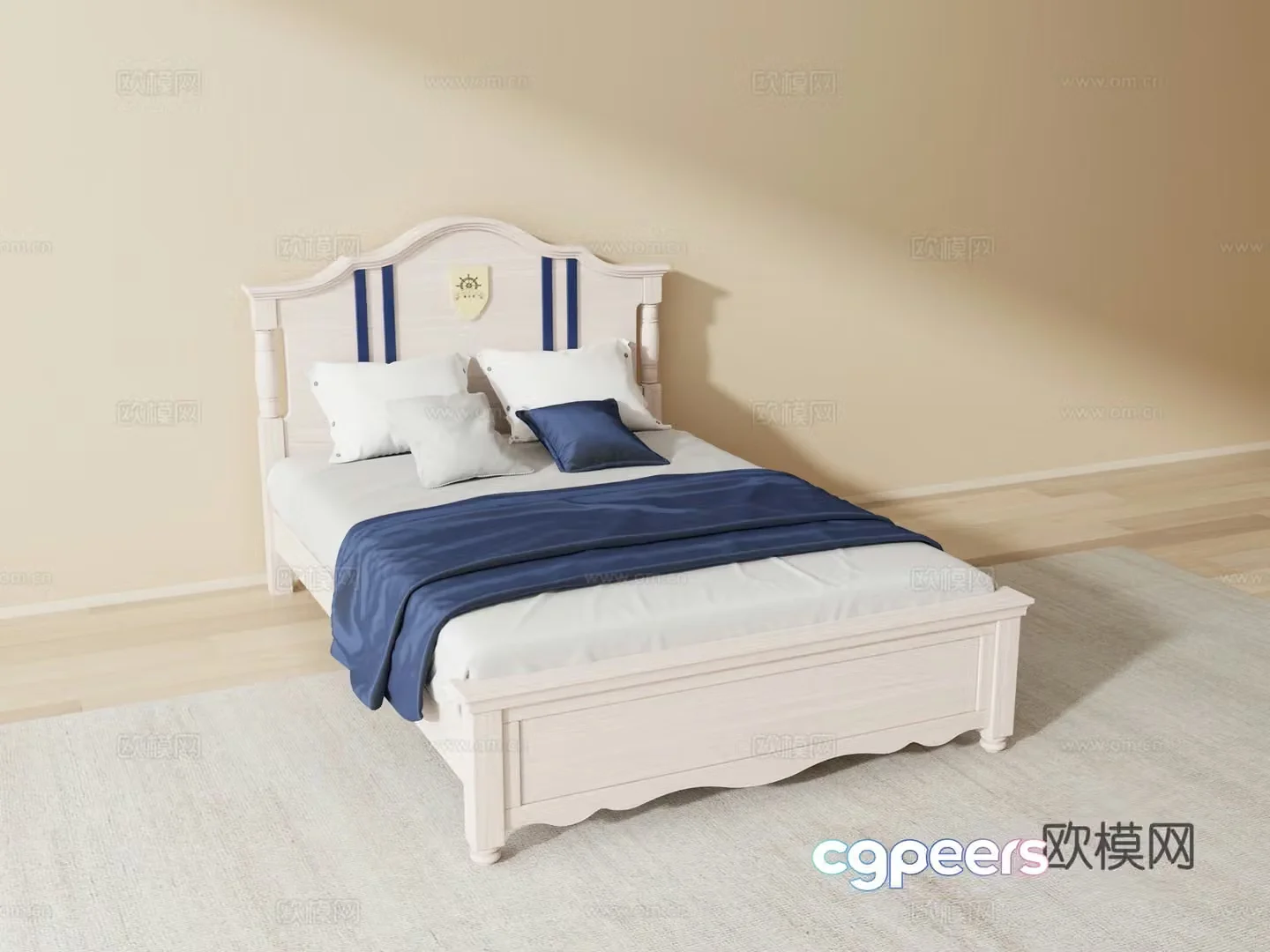 Modern children’s bed 3d model