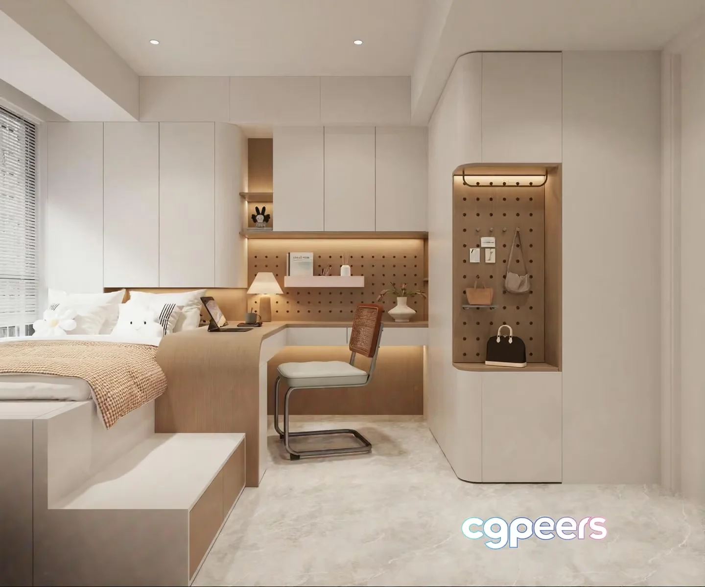 Cozy Bedroom 3D Model – 9987 – VRAY Render