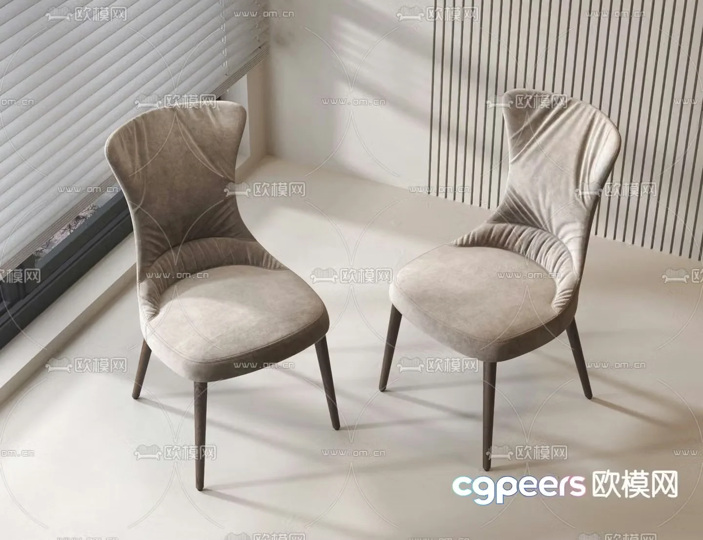 fabric chair 3d model