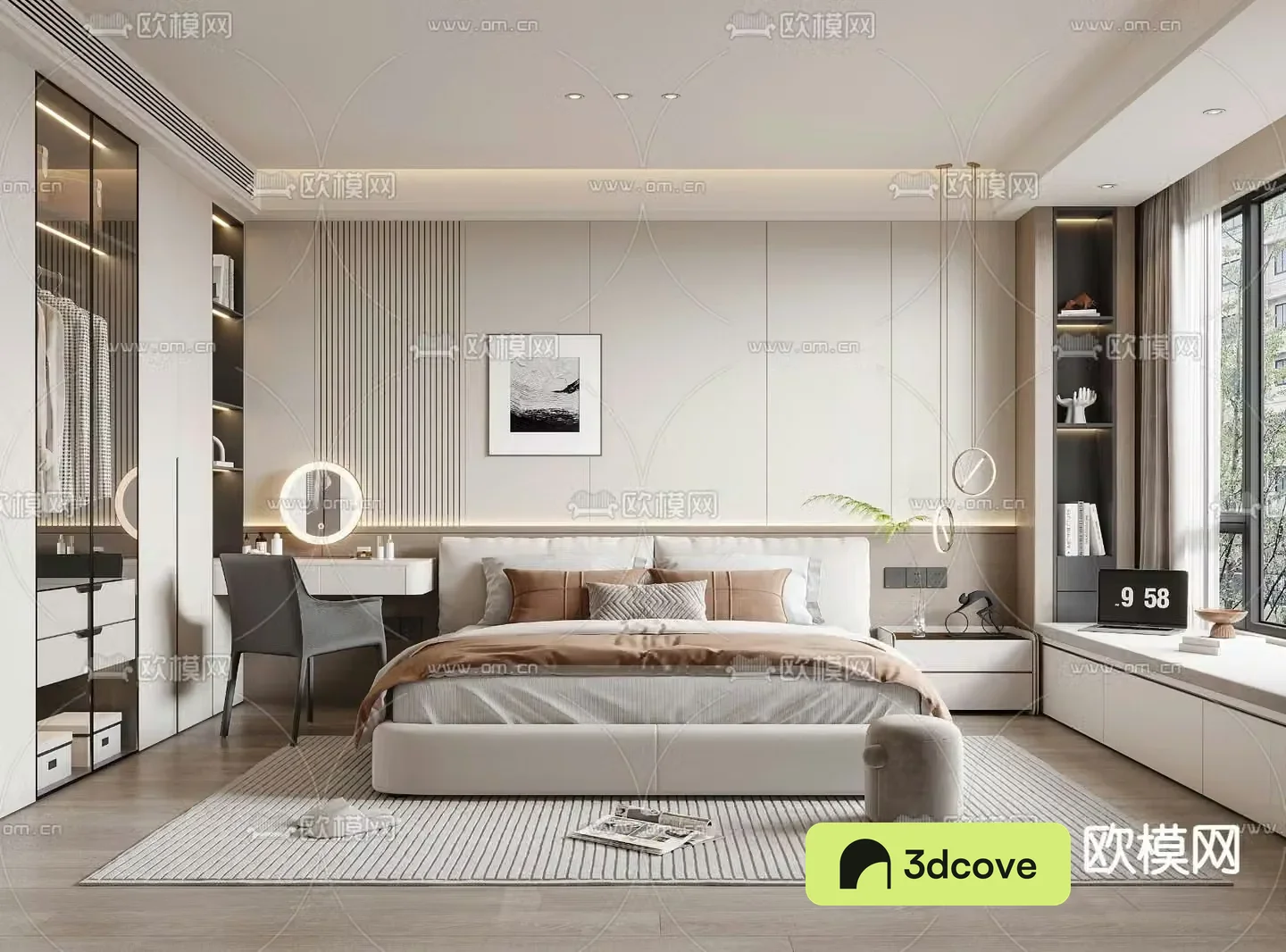 Modern bedroom master room