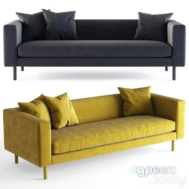 3ds Max Free – Blu Dot Mono 83 Sofa