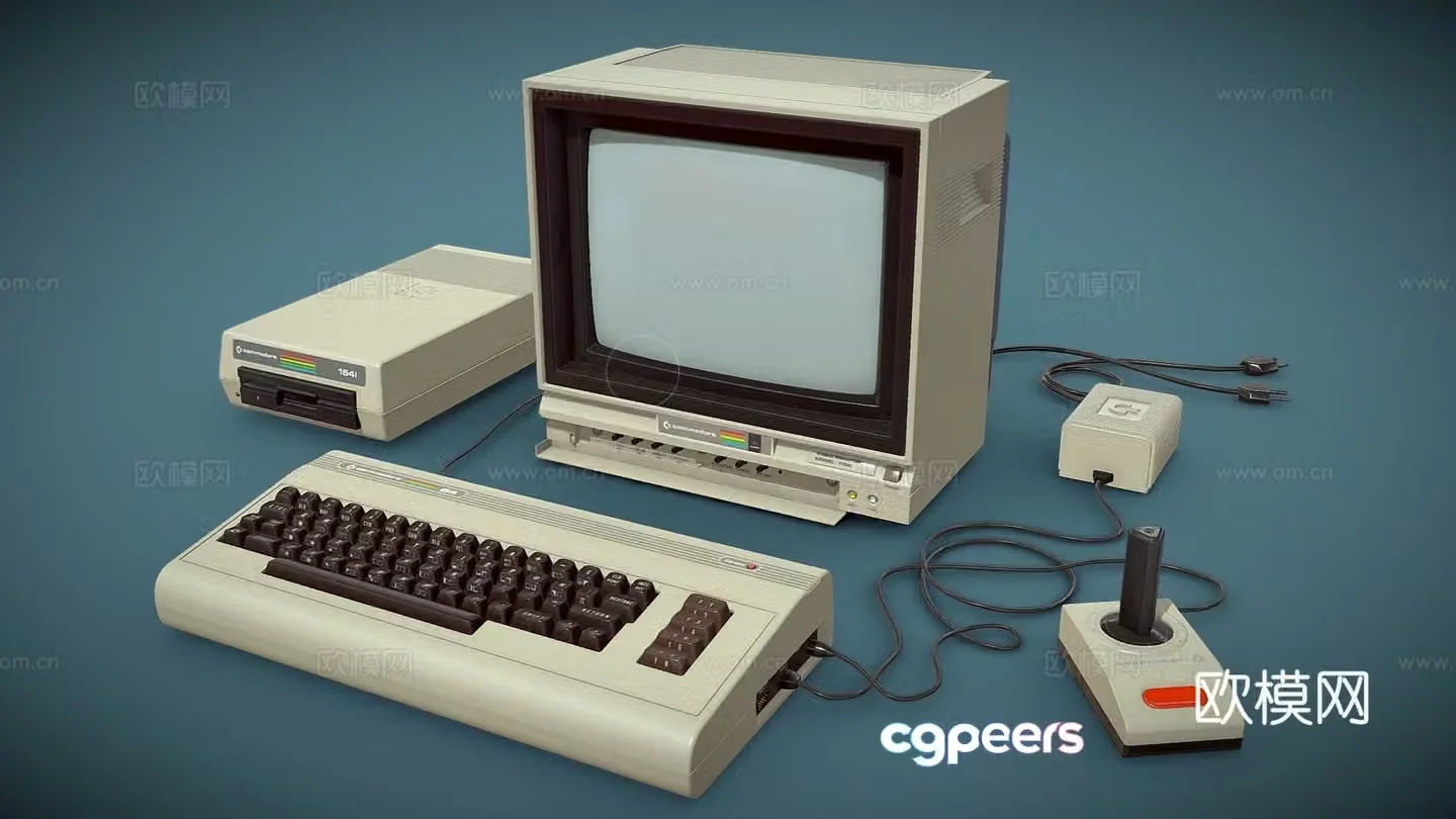Computer desktop computer old computer nostalgic computer retro computer 3D model