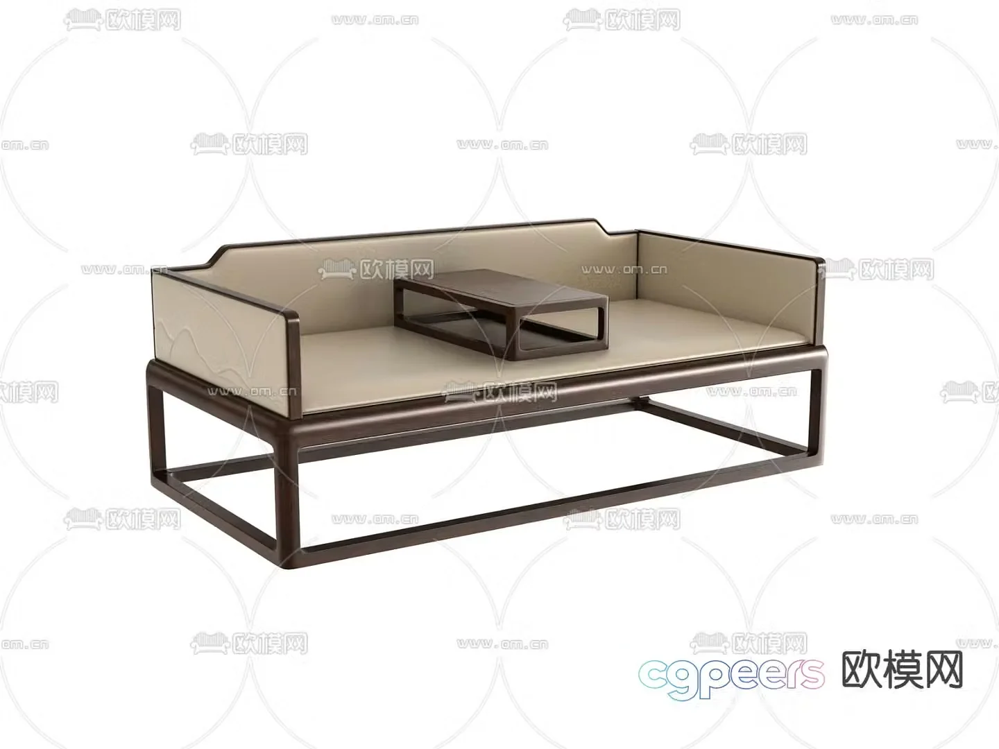 New Chinese style Arhat bed 3D model