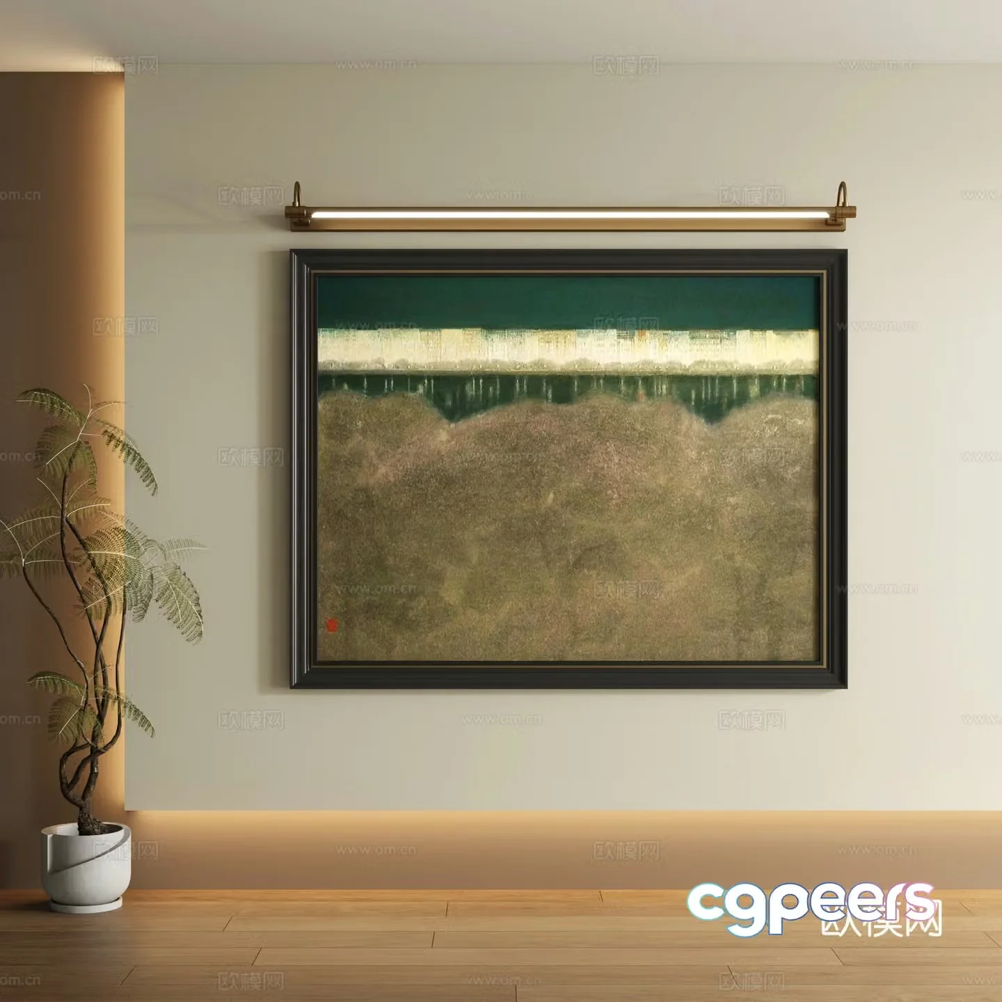 Modern decorative painting 3d model