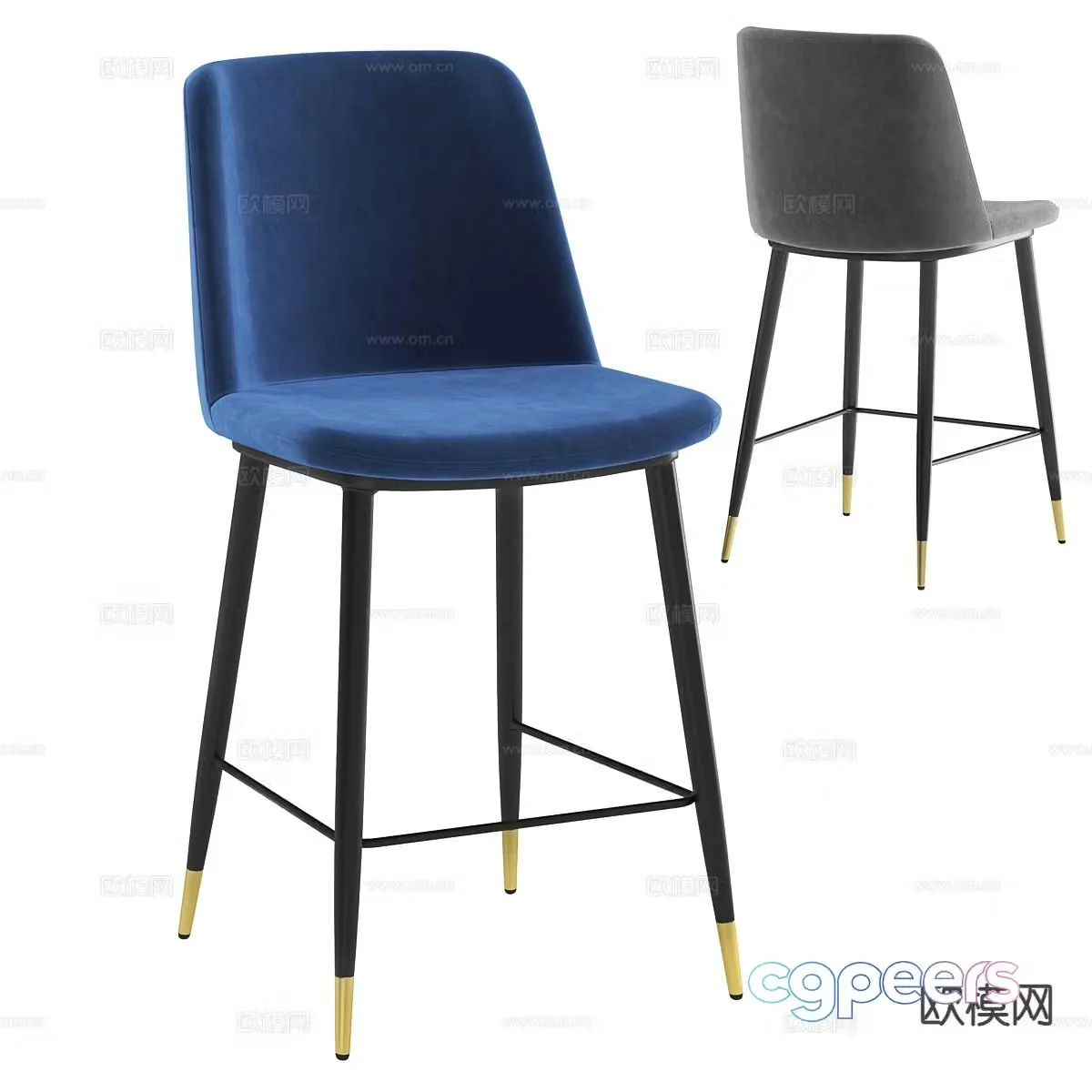 bar stool bar stool high stool 3d model
