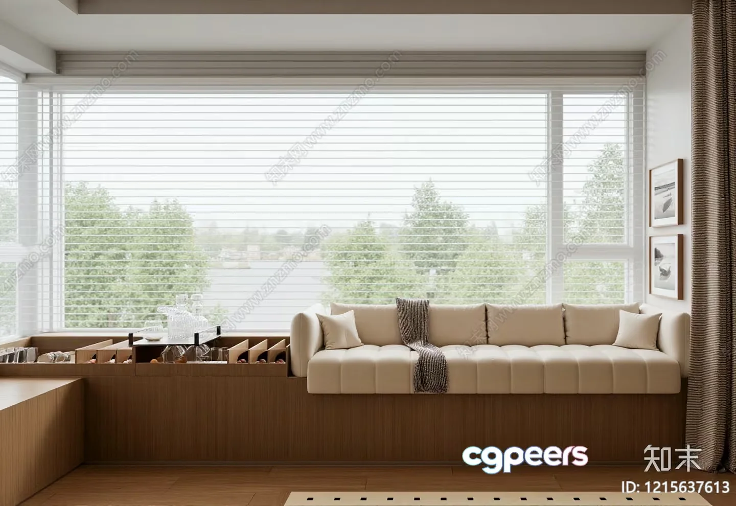 Cozy Living Room 3D Model – 10257 – VRAY Render