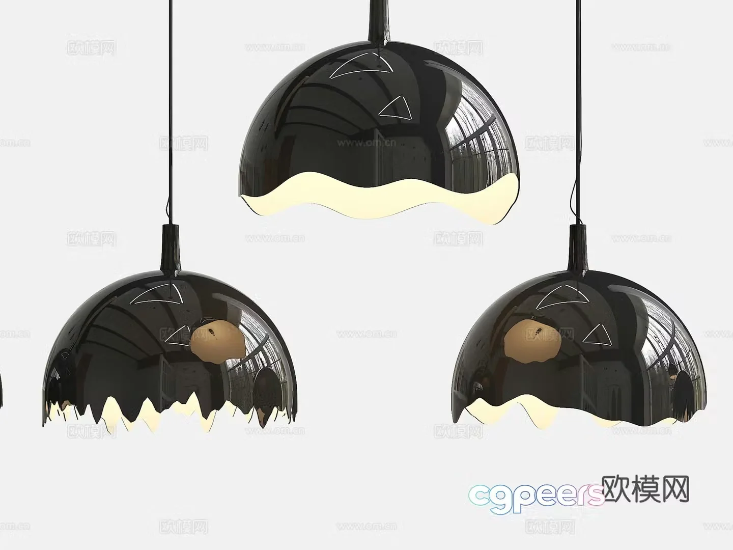 Wabi-sabi style chandelier restaurant chandelier art chandelier 3d model
