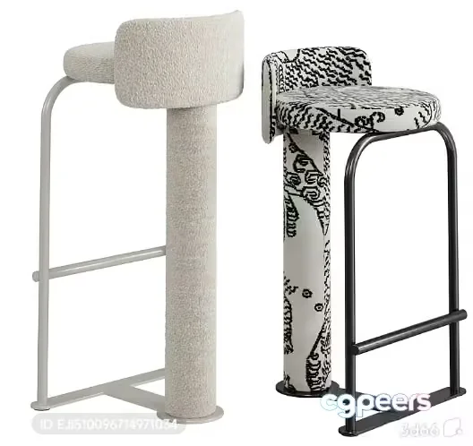 Modern Bar Stool 3D Model – 3440 – VRAY Render