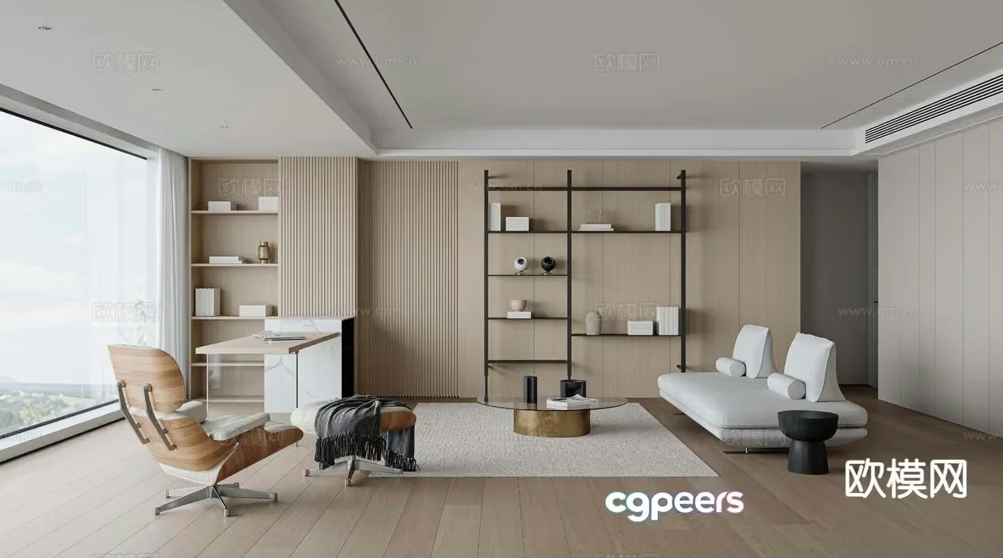 Modern living room 3d model