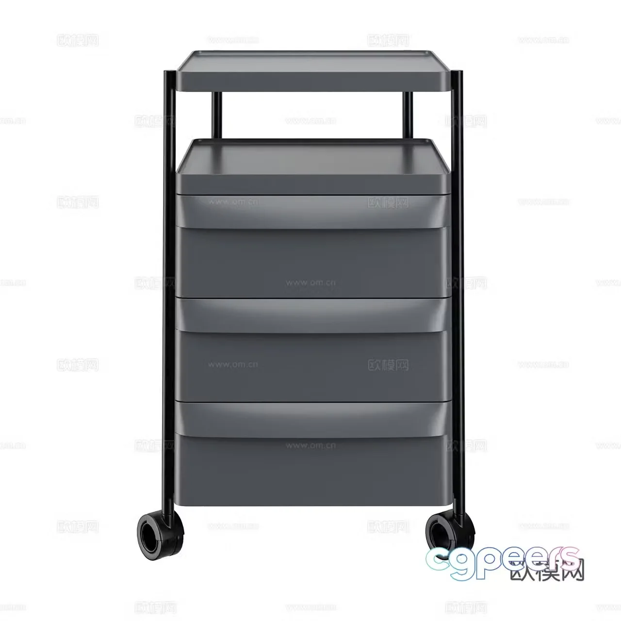 Pedrali Modern Stationery Cabinet Office Cabinet Office Chest of Drawer Storage Cabinet 3D Model