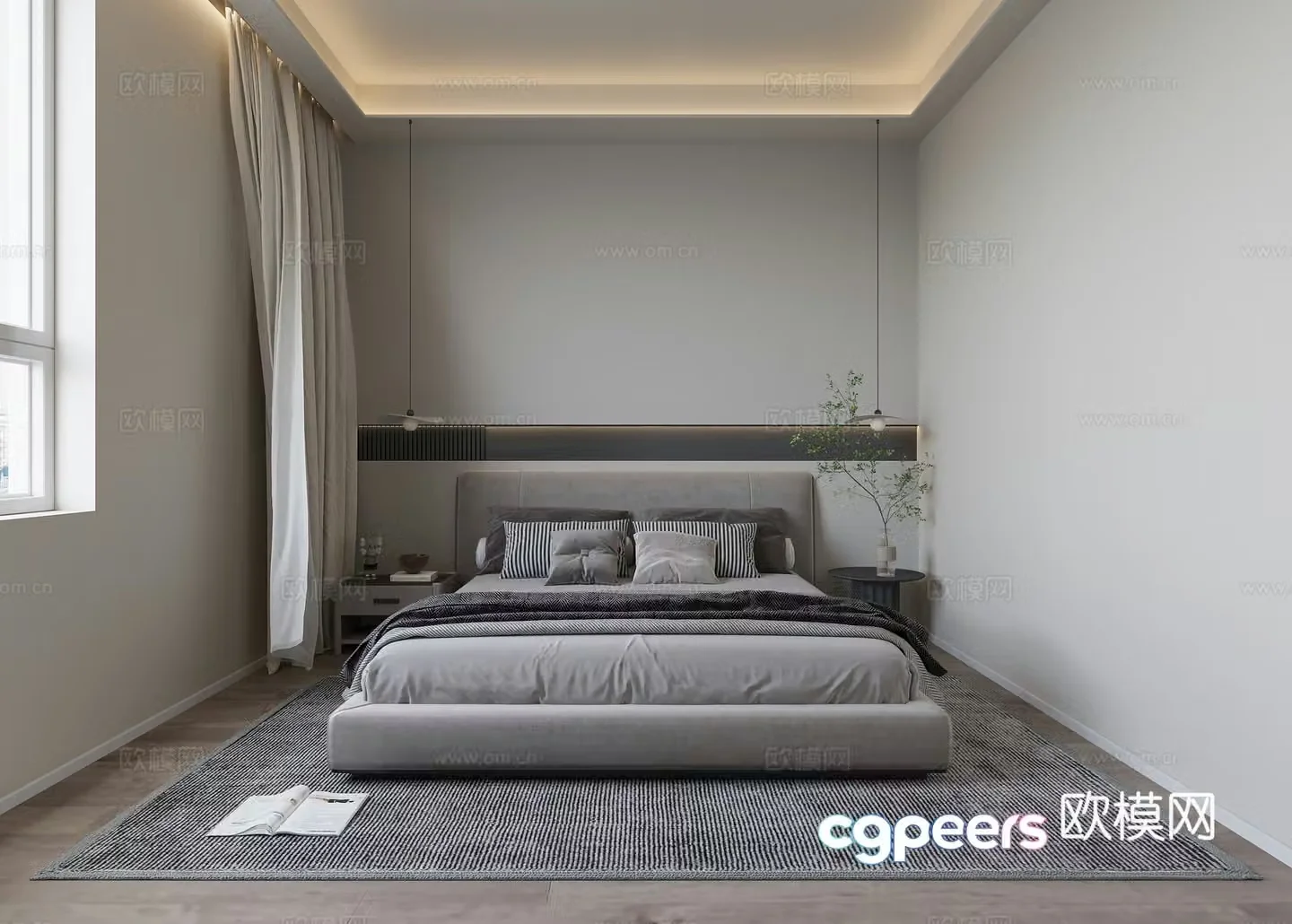 Modern bedroom 3d model