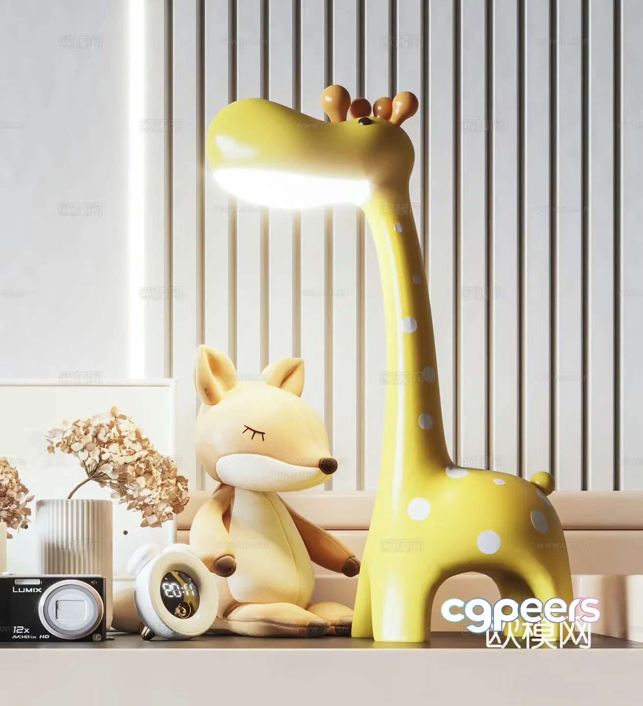Modern children’s desk lamp 3d model