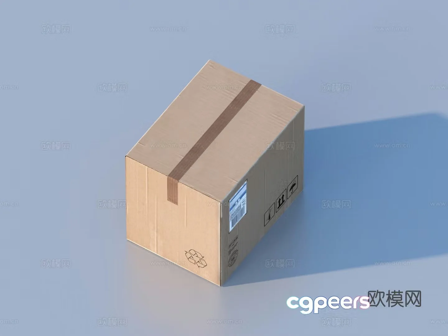 Carton Box Carton 3d Model
