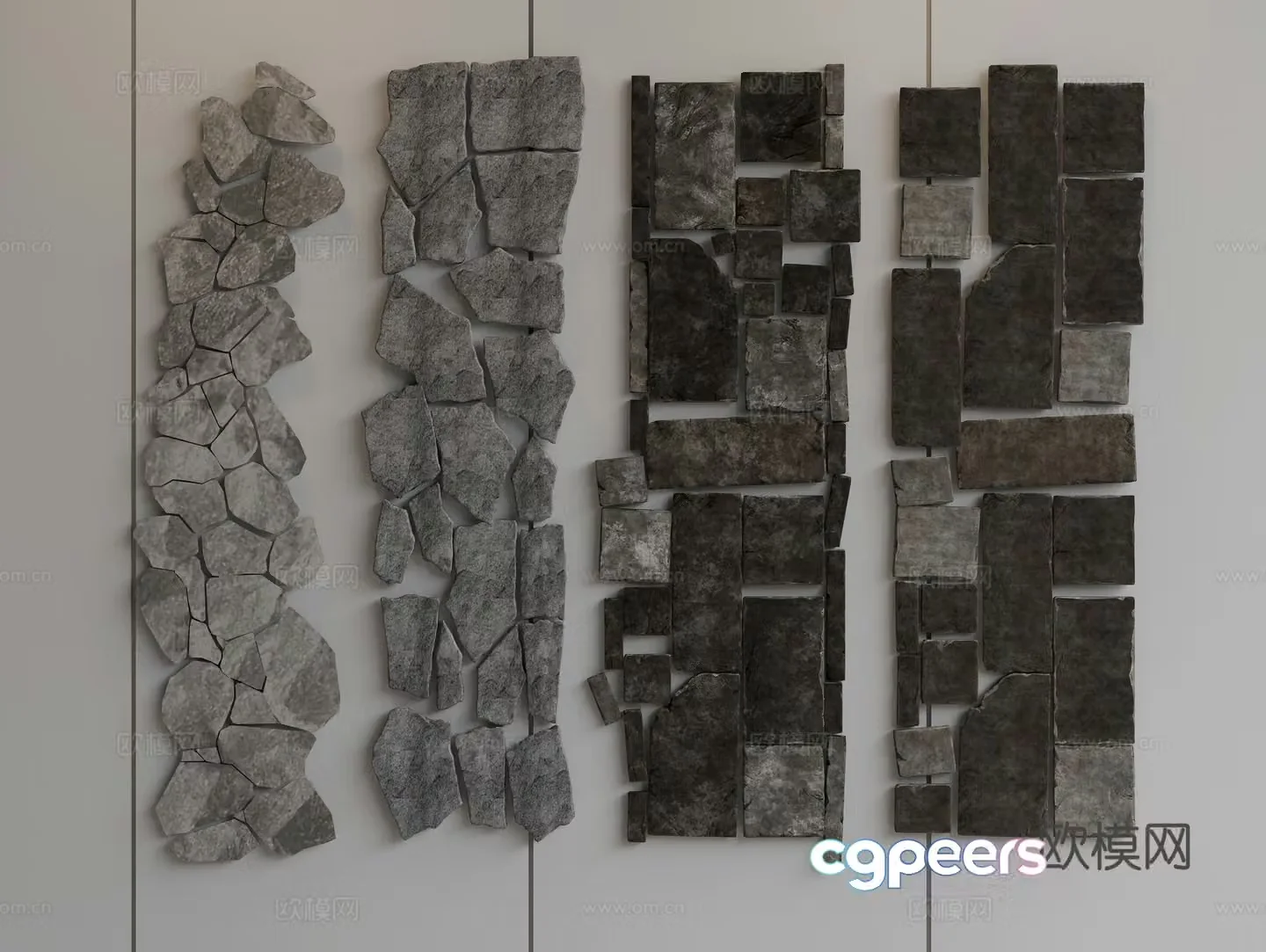 Stone Road Stone Road Stone Path Stone Road Tingbu 3D Model