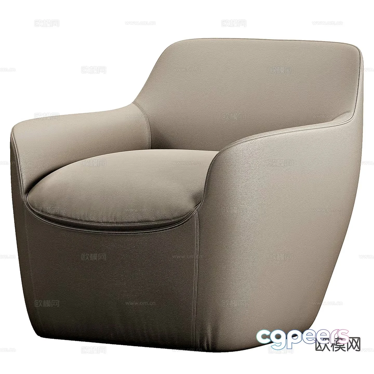 Modern Leather Chair 3D Model – 12123 – VRAY Render