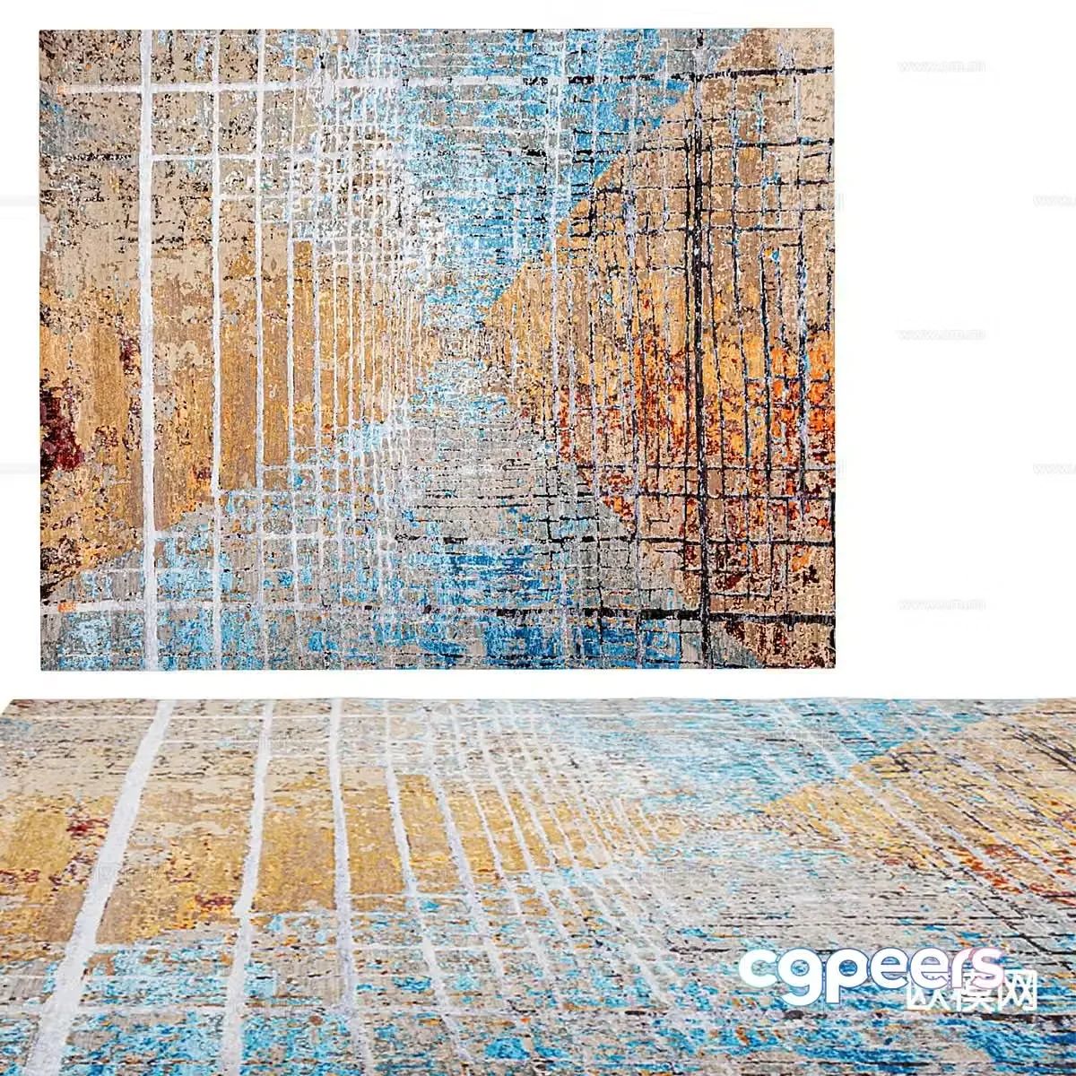Modern minimalist carpet 3d model