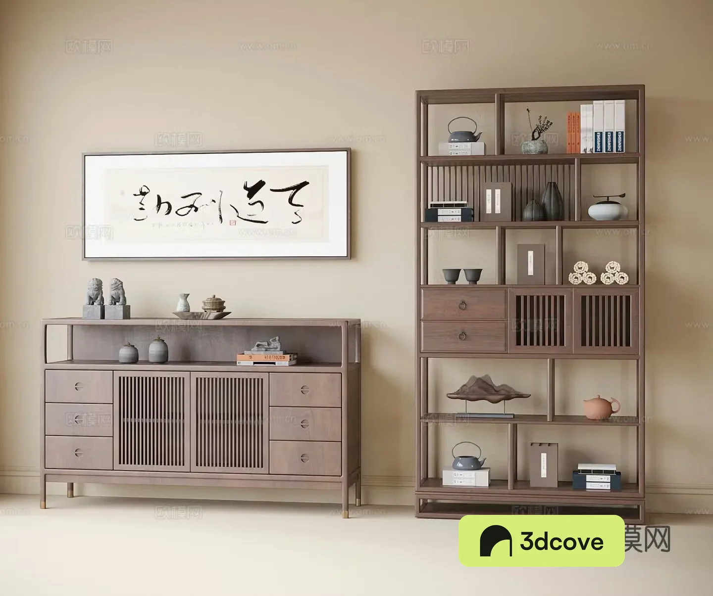 Chinese style Bogu rack display rack