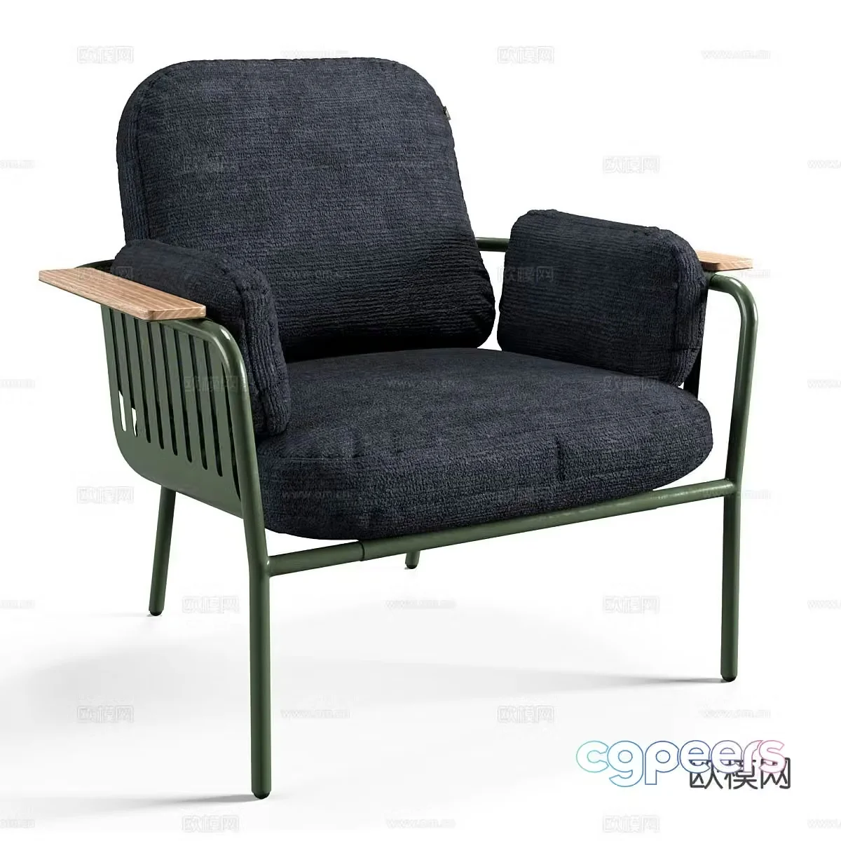 modern chair leisure chair armchair 3d model