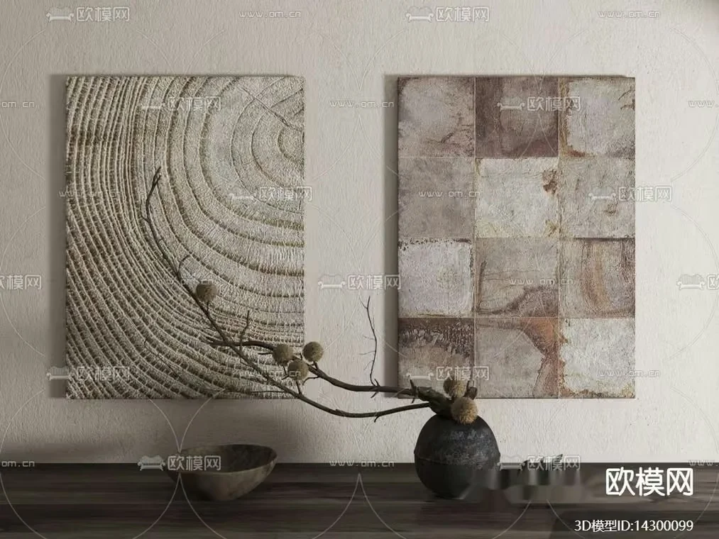 Modern Home Decor 3D Model – 6810 – VRAY Render