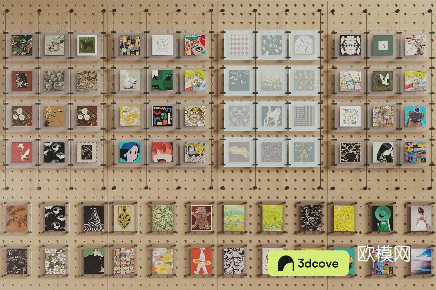 Modern acrylic decorative painting