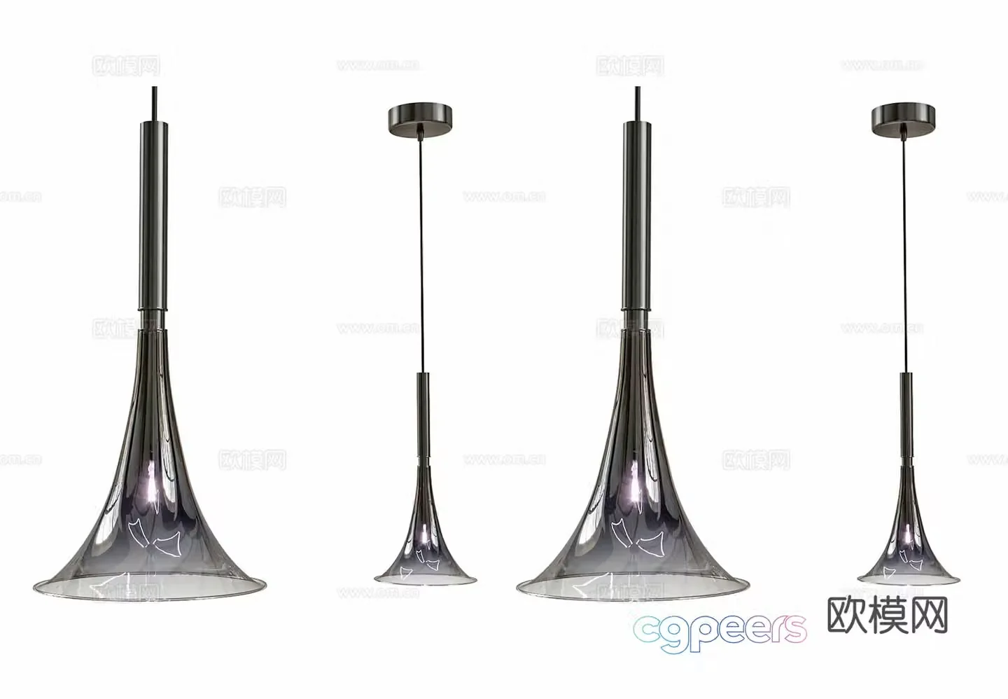 Modern glass chandelier Creative art glass chandelier Art chandelier Light luxury small glass chandelier 3D model