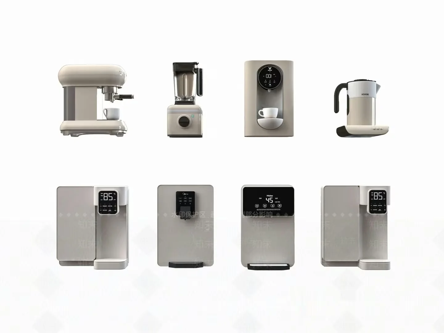 Modern Kitchen Appliances 3D Model – 22765 – VRAY Render