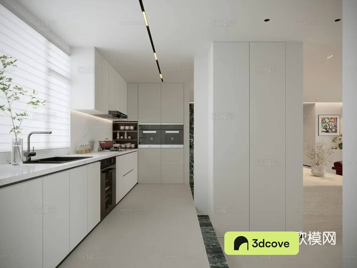 Modern minimalist kitchen