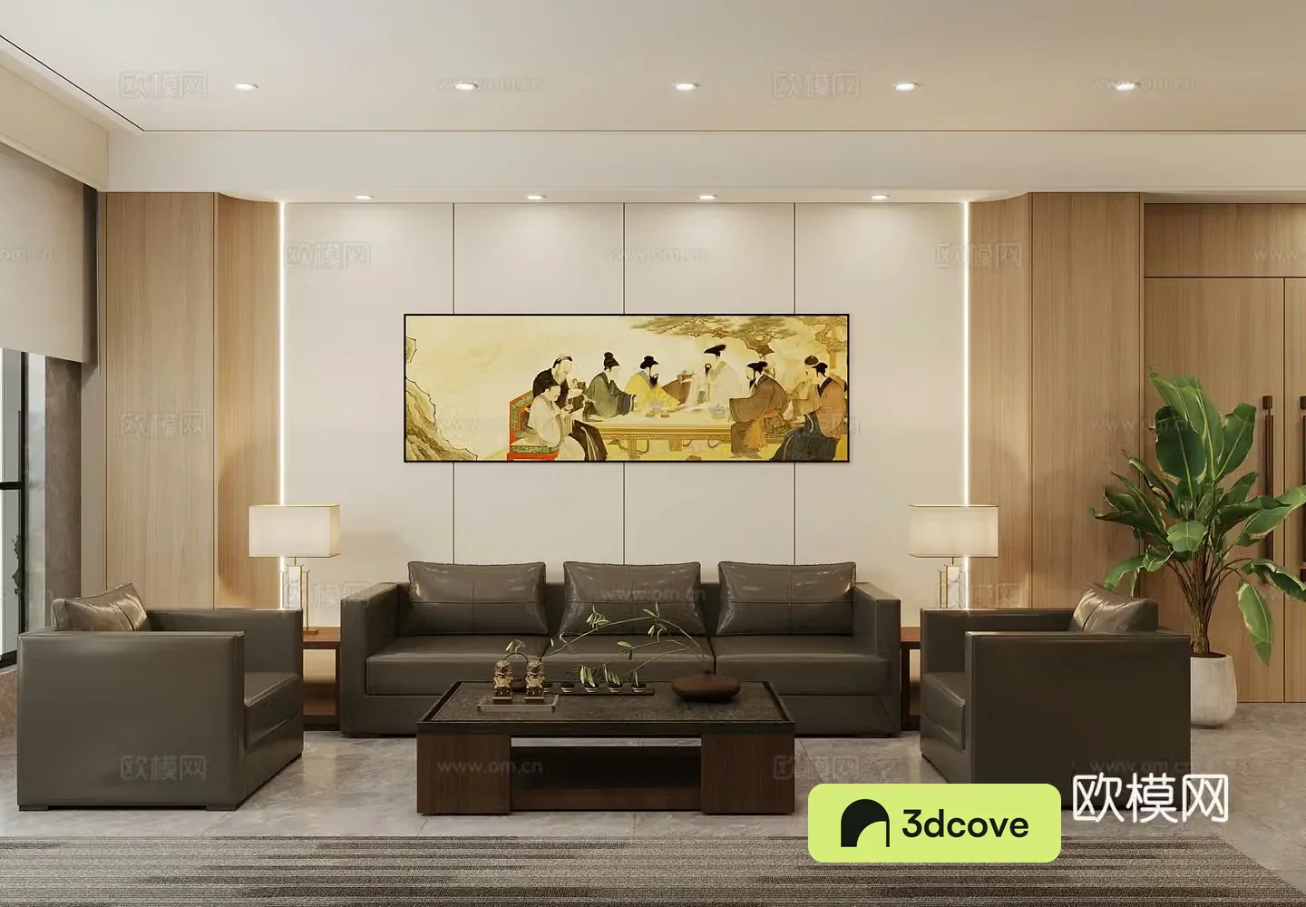 New Chinese style reception room negotiation room